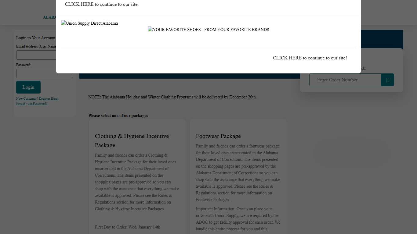 Union Supply Direct - Alabama Inmate Package - Home