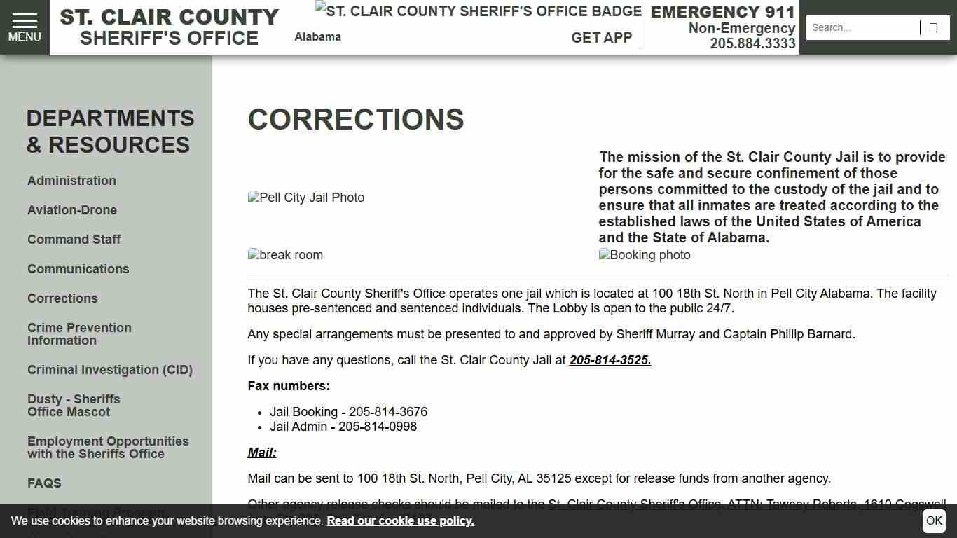 Corrections St. Clair County Sheriff's Office